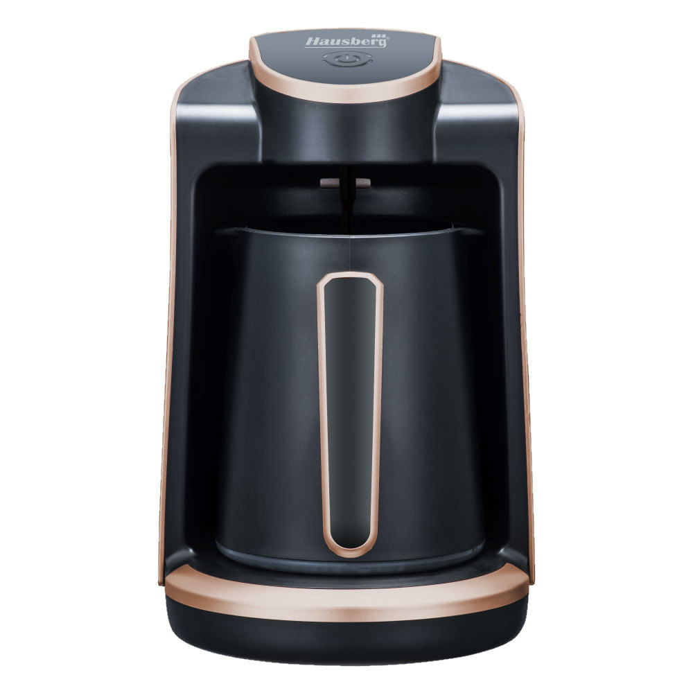 Aparat de cafea turcesc Hausberg HB-3800AU, 400W, 250ml, 4 cafele simultan, negru / auriu