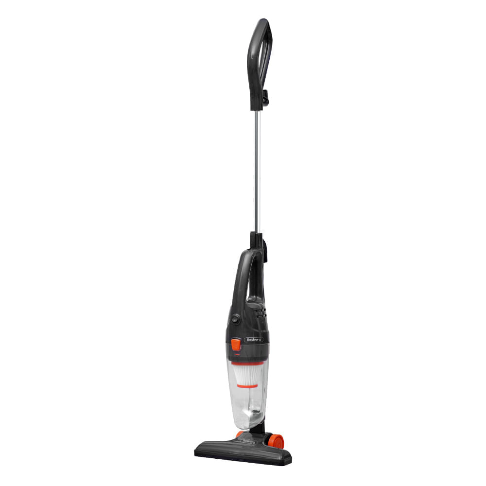 Прахосмукачка вертикална Rosberg R51001A, 600W, 800 ml, HEPA филтър, Използване като ръчна, Червен