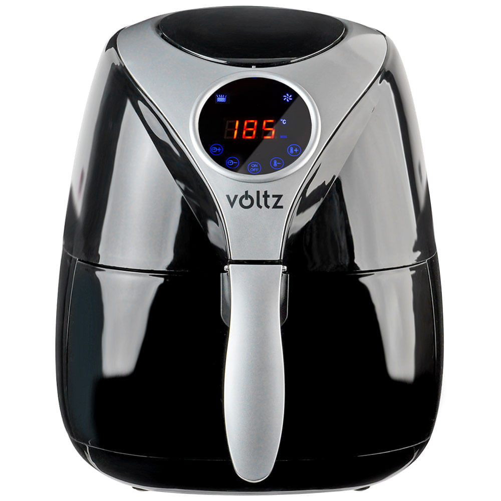 Friteuza cu aer cald Air Fryer Voltz V51980D, 1600W, 3.2 L, Digital, Temporizator, Negru