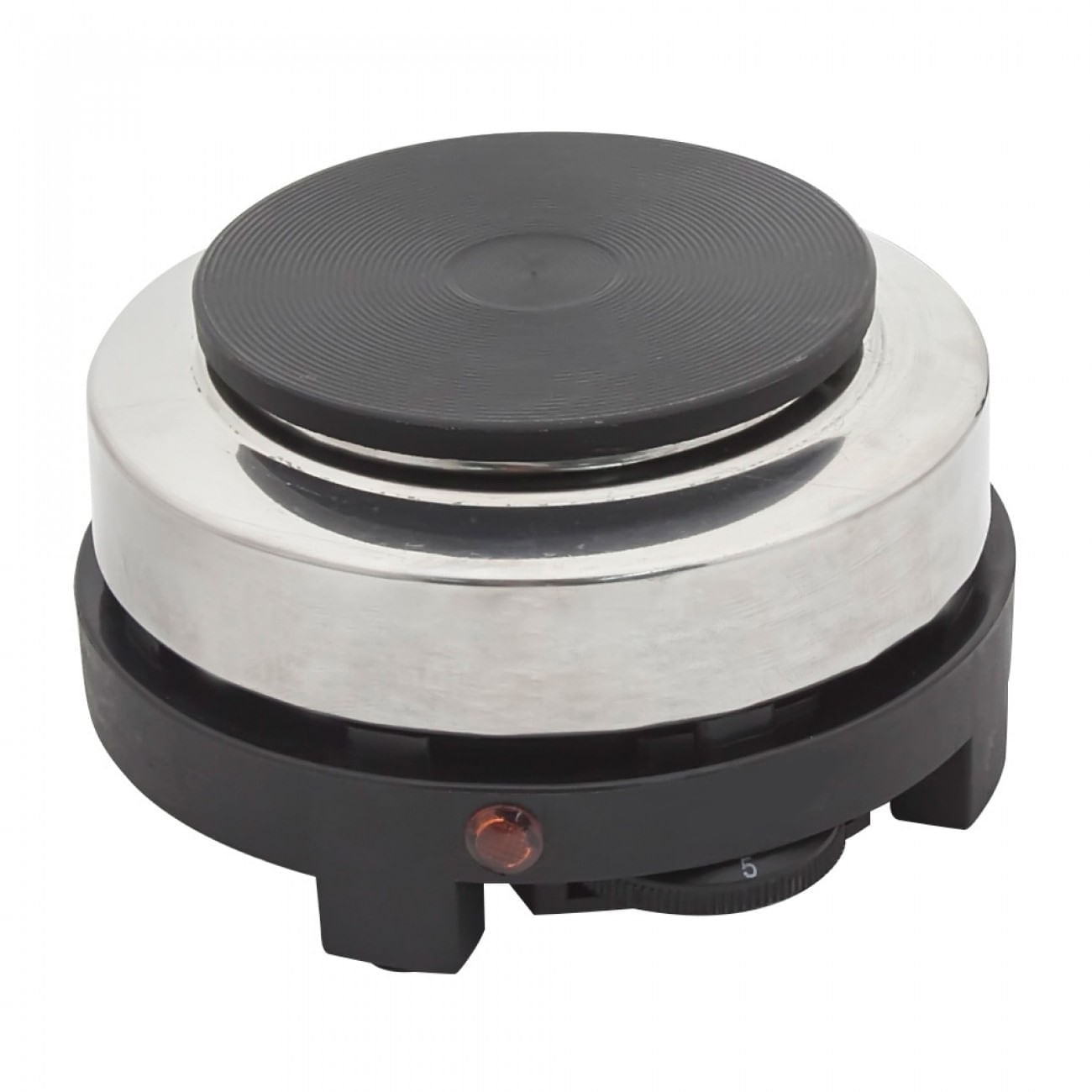 Котлон туристически Rosberg R51445C, 500W, 10 см, 900 грама, Сребрист/черен