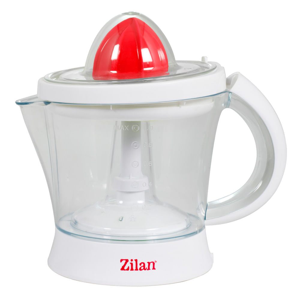 Storcator citrice ZILAN ZLN-7832, Capacitate 1L, Cana gradata, Functie reverse, Putere 40W, Alb/Rosu