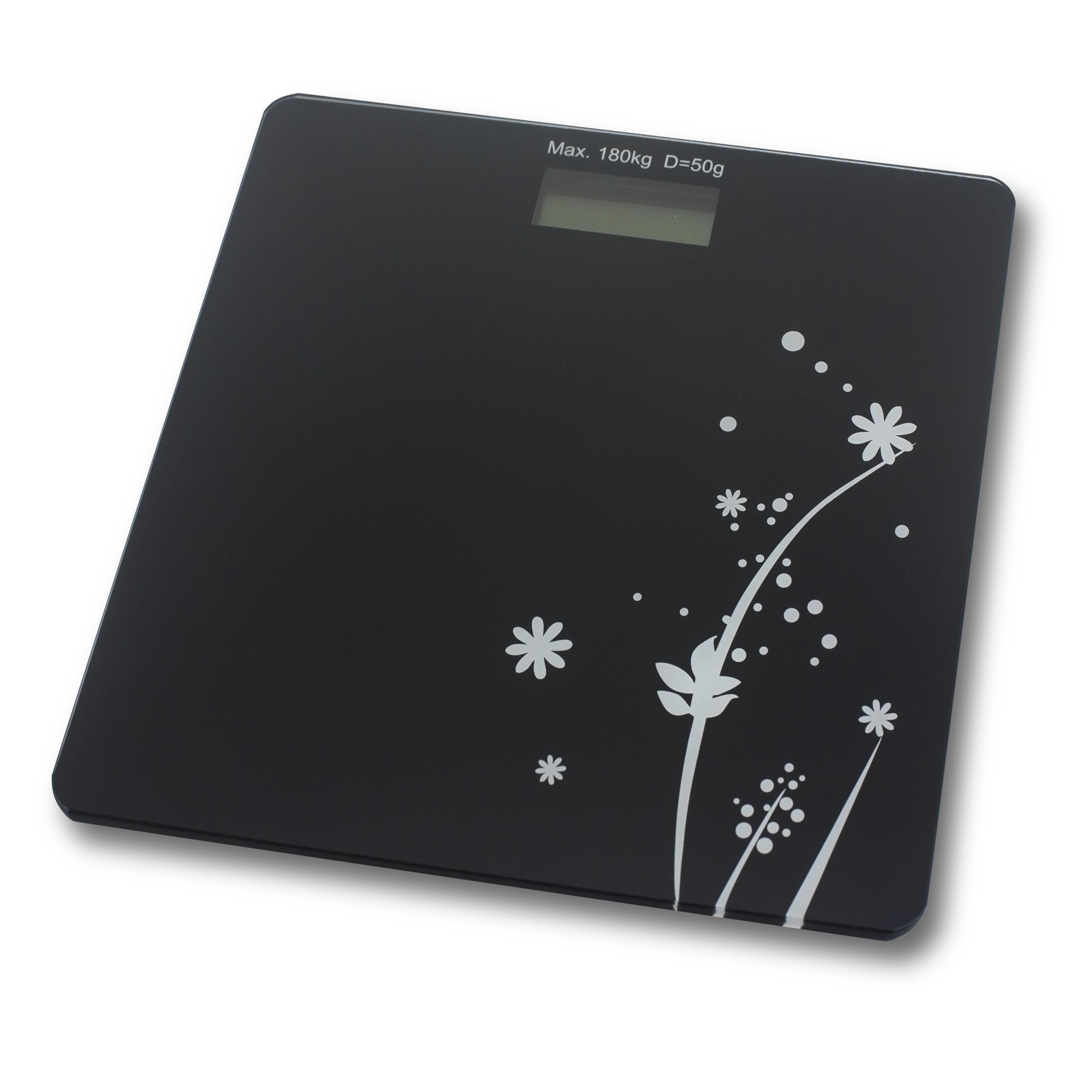 Cantar digital corporal Rosberg R51650E, 180 kg, Display LCD, Negru