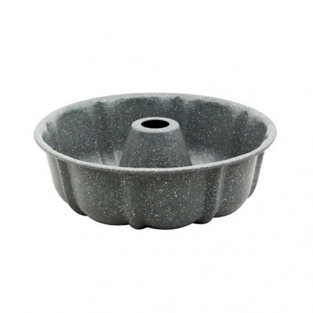 Форма за кекс Voltz V51223GA, 25.5x8.5 см, Мраморно покритие, Въглеродна стомана, Сив