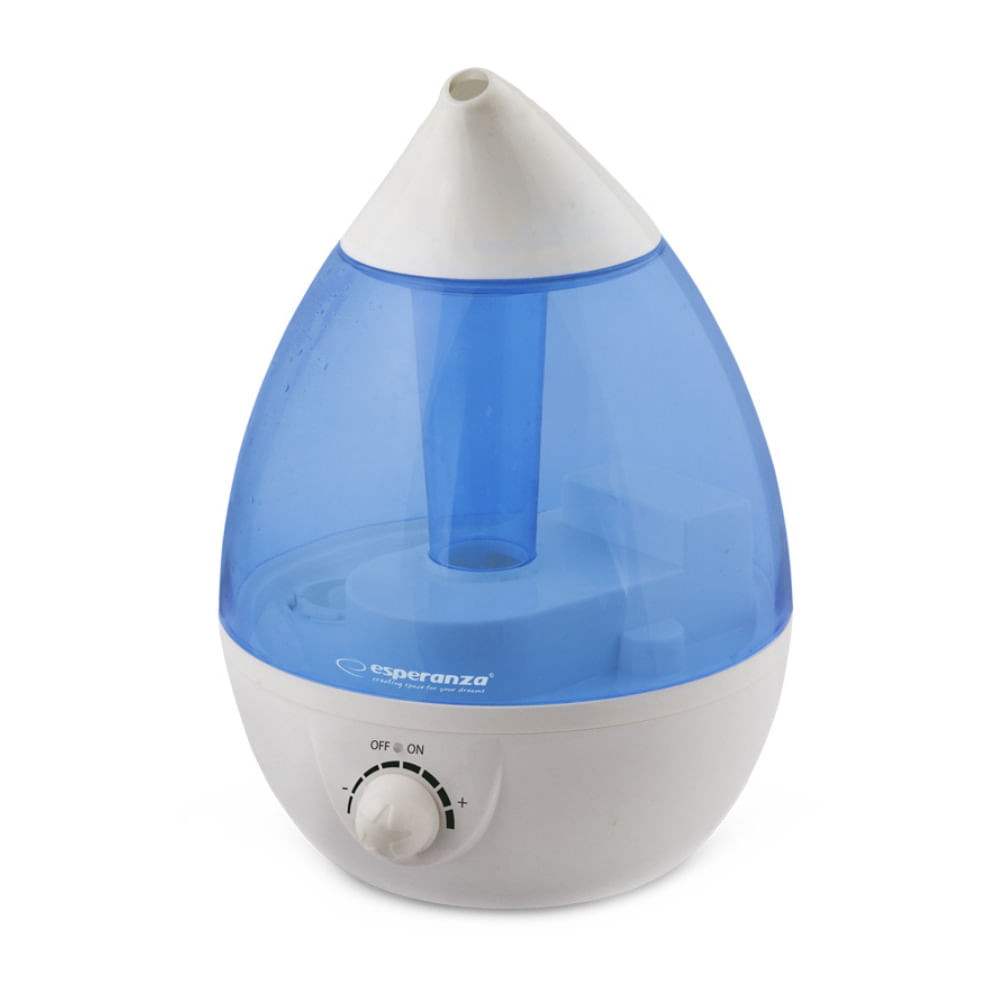 Овлажнител за въздух Esperanza EHA005, 25W, 2.6 л, 3 нива, 300 мл/ч, 40 кв/м., Бял/син