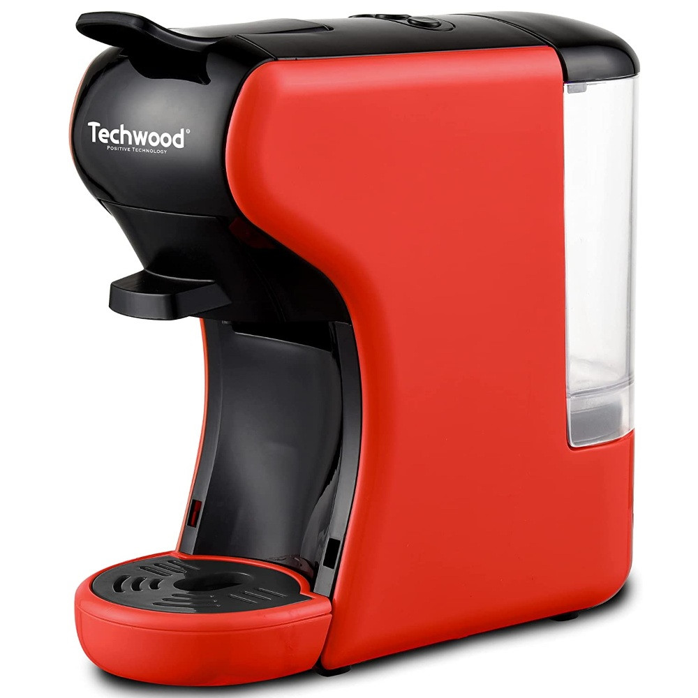 Aparat de cafea pentru 2 tipuri de capsule Techwood TCA-196N, Dolce Gusto si Nespresso, 1450W, 19 ba