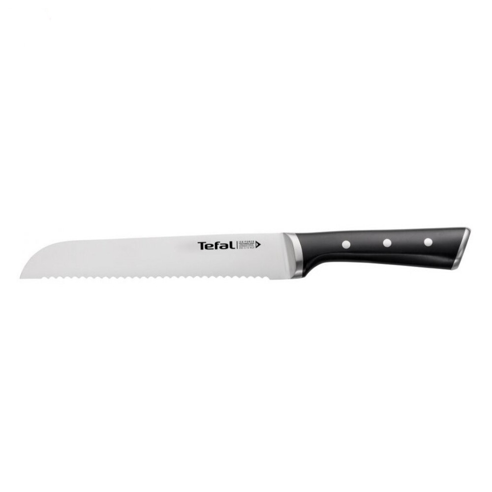 Нож за хляб Tefal K2320414 Ice Force, 20 см, Неръждаема стомана, Сребрист/Черен за 29.90лв. в Ravuss.com
