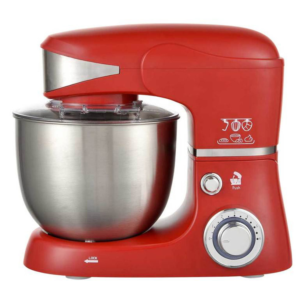 Mixer planetar cu bol inox Royalty Line RL-PKM1600 Max, 1600W, 5,5 litri, 3 viteze + Pulse, Atasamen