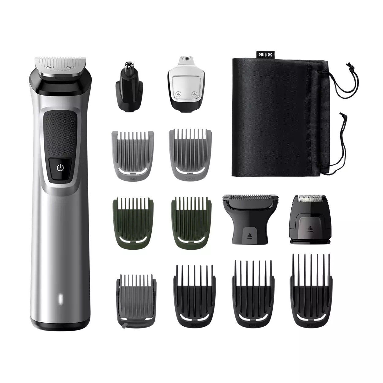 Trimmer Philips MG7720/15, Clipper, 14 accesorii, Rezistent la apa, Baterie reincarcabila, DualCut