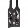 Bohman BH-WO-01 5-Piece Wine Set in a Box, Corkscrew, Pourer, Stopper, Black