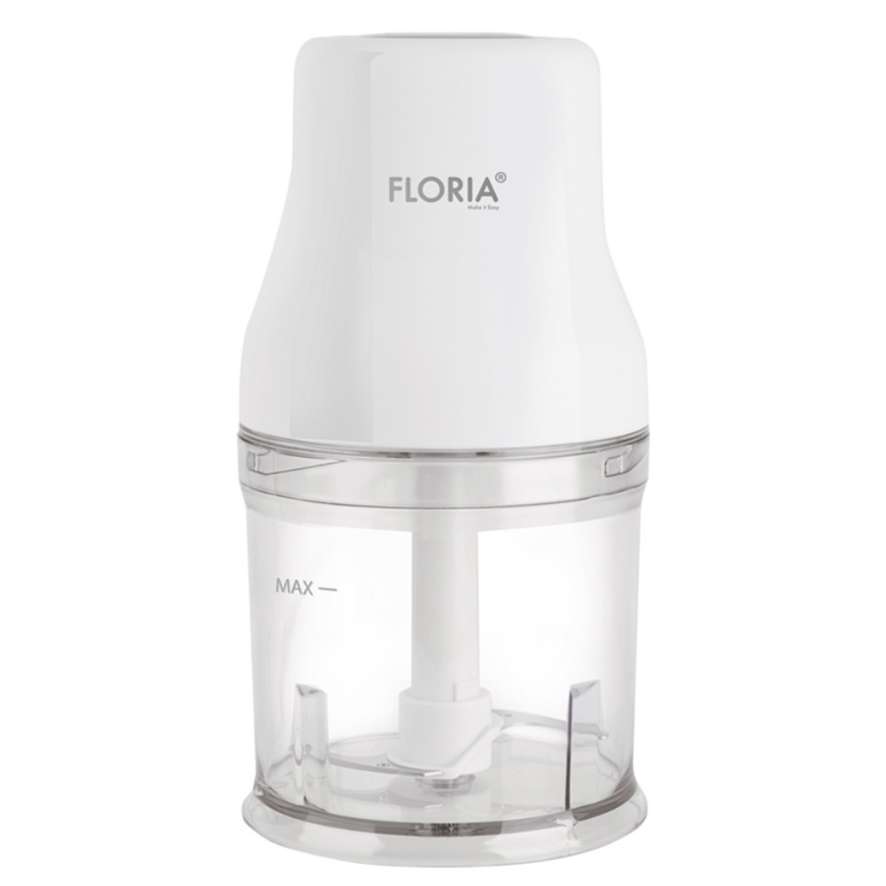 Tocator electric de alimente Floria ZLN3042, 200W, 500 ml, Antiderapant, Lame de otel, Alb