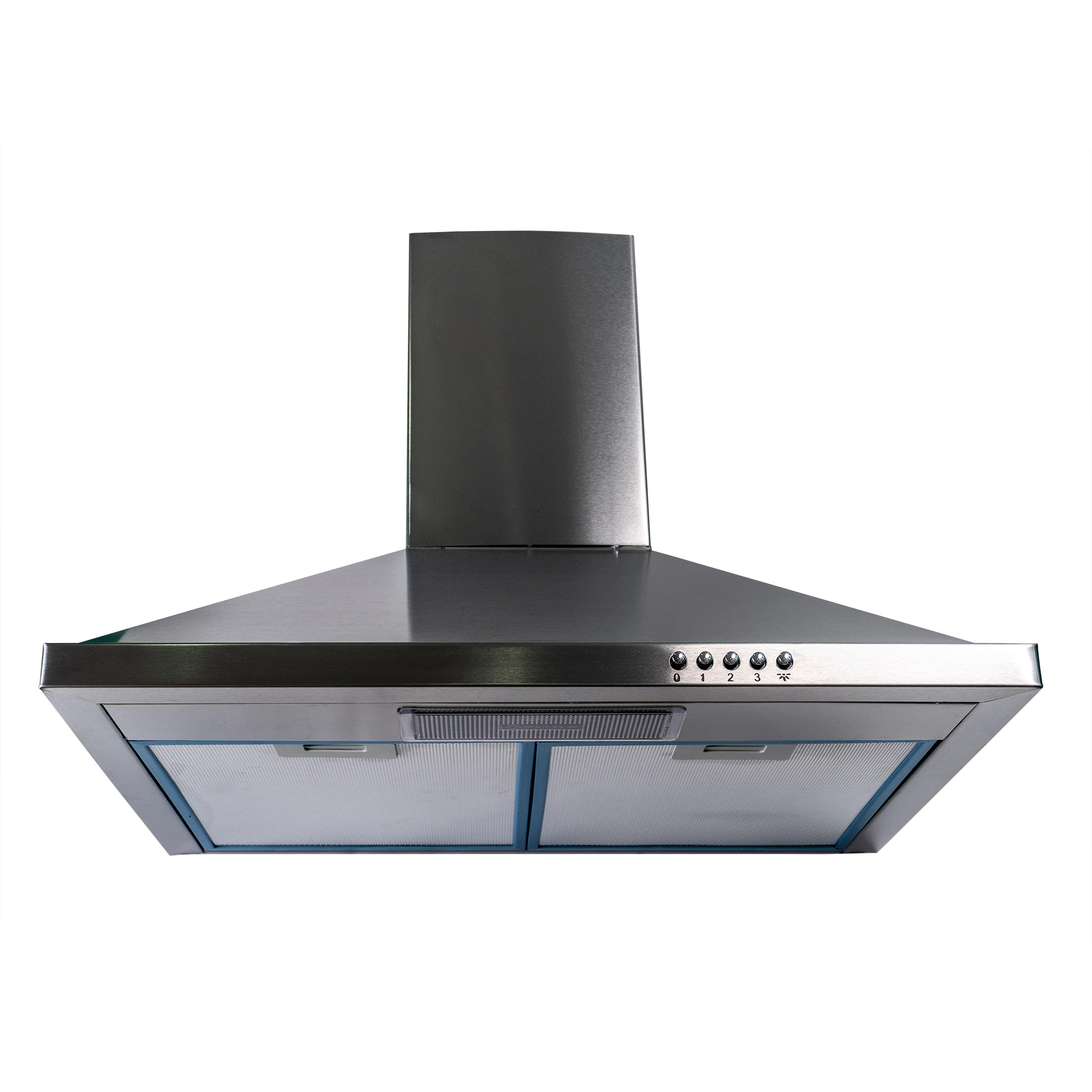 Hota incorporabila Zilan ZLN1925, 163W, 450 m³/h, Pyramid, 3 viteze, 2 filtre, 65 dB, Argintiu