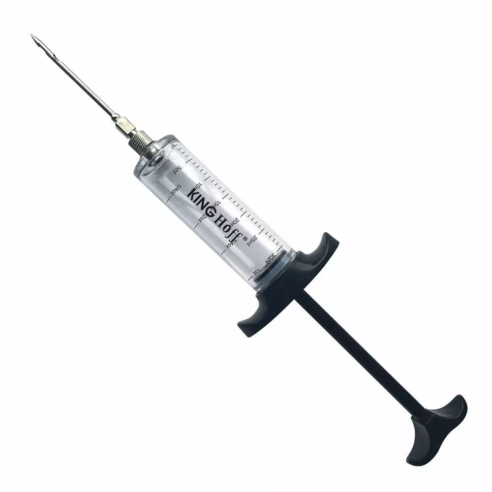 Injector de sos si marinata Kinghoff KH 3902, 30 ml, Otel inoxidabil/plastic