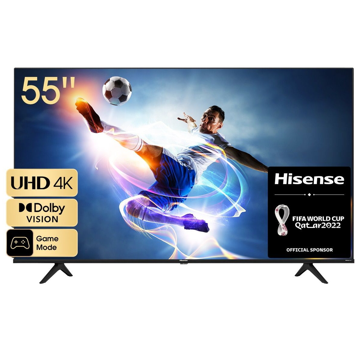 Televizor Hisense 55A6BG, 55 inchi, Smart, Wi-Fi, DLED, 4K, Negru