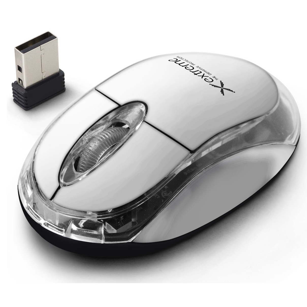 Mouse Extreme Harrier XM105W, 2,4 GHz, 1000 DPI, Optic, USB, Alb