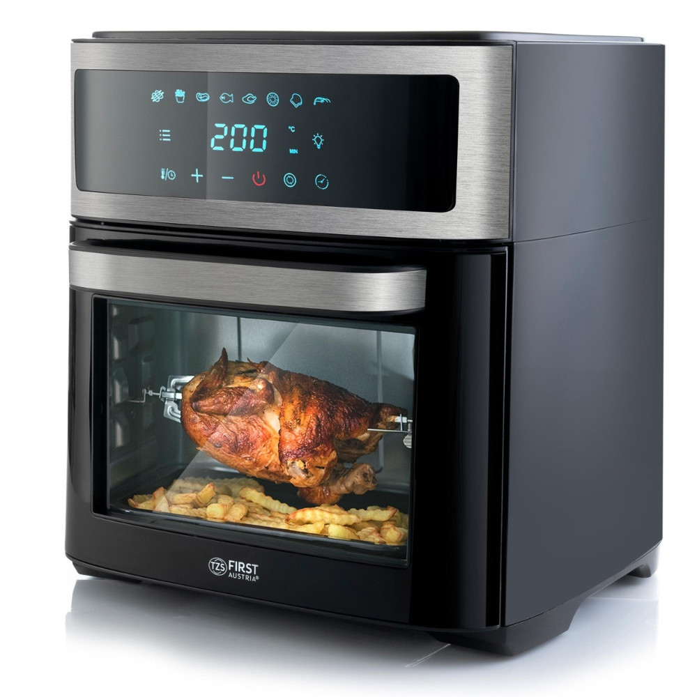 Friteuza cu aer fara ulei Air Fryer First Austria FA-5053-5, 1700W, 13 litri, 8 programe, Timer, Ino