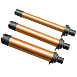 Set placa pentru indreptat parul si ondulator Carrera Classic 21291112, 40/55W, Quick Set, 6 temperaturi, 3 conuri, afișaj LED, Negru/Maro