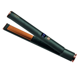 Carrera Classic 21291112 Hair Straightener and Curler Set, 40/55W, Fast Heating, 6 Temperature Settings, 3 Barrels, LED Display, Black/Brown