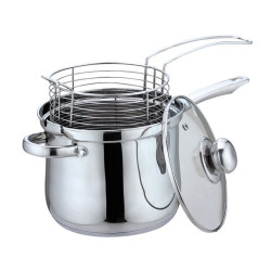 Oala cu cos pentru prajire Bohmann BH 1667FR 3.4 L 18 cm Inductie Inox