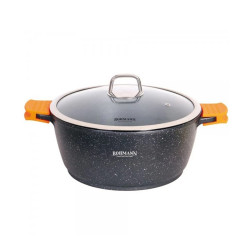 Oala Bohmann BH 7350-36 MRB 36 cm 13 L Aluminiu turnat Manere silicon Negru