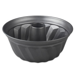 Forma de tort Muhler MR-4002 Otel carbon Acoperire antiaderenta Pana la 240C 25x105 cm Gri