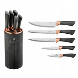 Set cutite cu suport Edenberg EB-5112 6 h Otel inoxidabil Gri