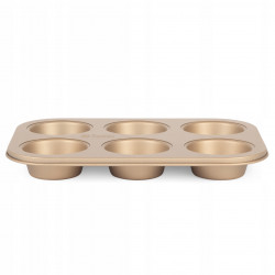 Forma de copt briose Russell Hobbs RH02151GEU7 6 briose Fara PFOA Acoperire antiaderenta Auriu