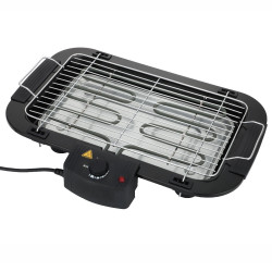 Gratar electric Rosberg R51015G, 2000W, 3 nivele grill, Reglare temperatura 0-260°C, Negru