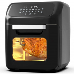 Friteuza cu aer cald Royalty Line AFO-12601, 12 L, 1800W, 12 programe, Grill, Timer, Touch screen, Negru