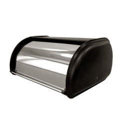 Resigilat: Cutie de paine Rosberg R51225B 44x27 cm Otel Negru/Argintiu