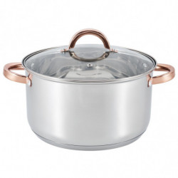 Oala cu capac Voltz V51210J24 24 cm 61 L Inductie Aur/otel inoxidabil