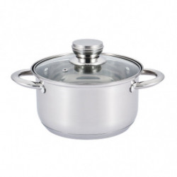 Oală cu capac Rosberg R51210C16 16 cm 19 l inducție oțel inoxidabil