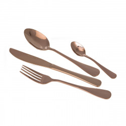 Set tacâmuri ZEPHYR ZP 1512 PVDG 24 buc oțel inoxidabil aur roz