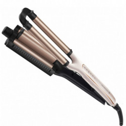 Resigilat: Ondulator pentru bucle retro Remington PROluxe CI91AW, Ajustabila, 4 stiluri, 150-210°C, Ceramica, Alb/Negru