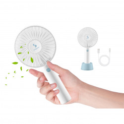 Ventilator USB Beper P206VEN401 4W 3 viteze Autonomie până la 4 ore Stand Alb