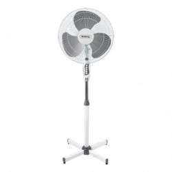 Resigilat: Ventilator cu picior Rosberg R51760A, 40W, 40 cm, 3 nivele, Reglare inaltime, Gri