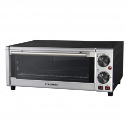 Resigilat: Cuptor electric Crown PPS-15HS, 1300 W, 15 L, Timer, 100-230°C, Negru/Argintiu