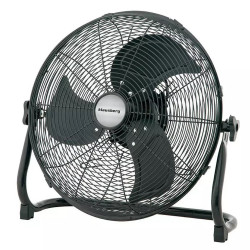 Ventilator de podea Klausberg KB 7517 100W 45 cm Metal 3 viteze Negru