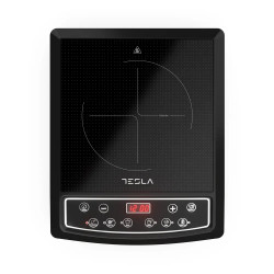 Resigilat: Plita cu inductie Tesla IC200B, 1500W, Ceramica, Afisaj digital, 8 trepte, 6 programe, Timer, Negru