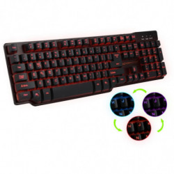 Tastatura Esperanza Hunter EGK601, Mecanica, 3 culori, Gaming, Neagra