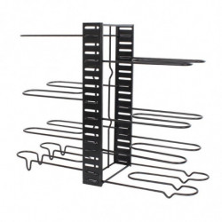 Organizator bucatarie Kinghoff KH 1640, Pentru tigai sau capace, 8 nivele, Metal, Negru