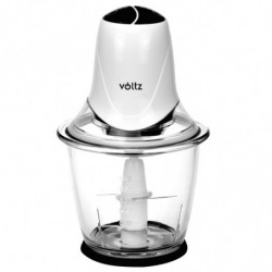 Tocator Electric De Alimente Voltz V51111b, 300w, Cupa De Sticla, 1,5 L, 4 Cutite, Alb