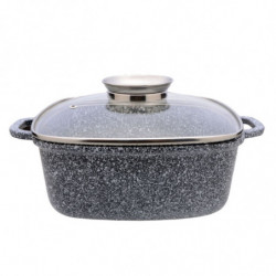 Oala cu dozator de grasime Voltz V54323A24A Strat de granit 45 litri 24 cm Inductie Gri