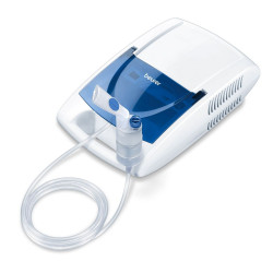Dispozitiv de inhalare Beurer IH 21, 1,45 bar, 0,3 ml/min, tehnologie aer comprimat AC, Alb/Albastru