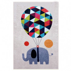 Covor camera copii Chilai Home 876CHL1223 140x190 cm Tesatura catifea Poliester Antibacterian Multicolor