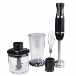 Blender, tocator si agitator 3in1 Voltz V51112BSC, 800W, 700 ml, 2 trepte, Cutite din otel, Negru