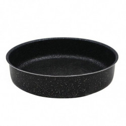 Tava Rosberg R51222C34 34 cm finisaj marmură rotund negru