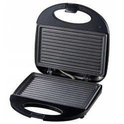 Prajitor de sandvici Esperanza Tortilla EKT009, 1000W, Pentru 2 toast, Gratar, Acoperire antiaderenta, Negru