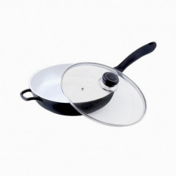Tigaie cu capac Bohmann BH 7524 24 cm acoperire ceramică Deep