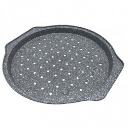 Tava pizza Klausberg KB 7496, 35x33 cm, Acoperire marmura, Gri