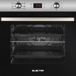 Cuptor incorporabil Electra EMF 627M IX, 71L, 7 programe, Timer, Butoane, Inox / Negru